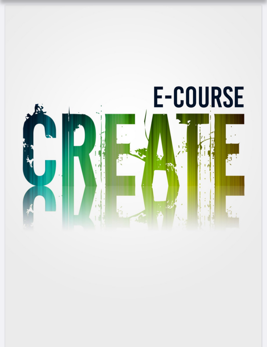 CREATE eCourse